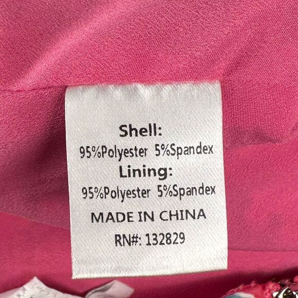 More To Come Melinda Pink Floral Drape Bustier Top Women’s Sz M - Picture 8 of 8